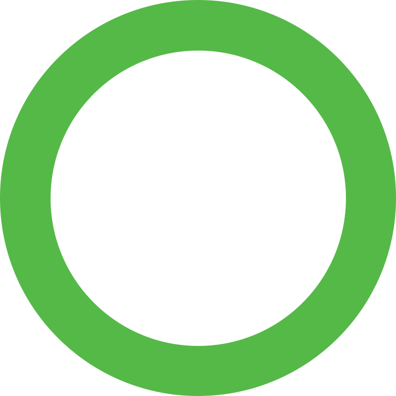 A greeb transparent circle.
